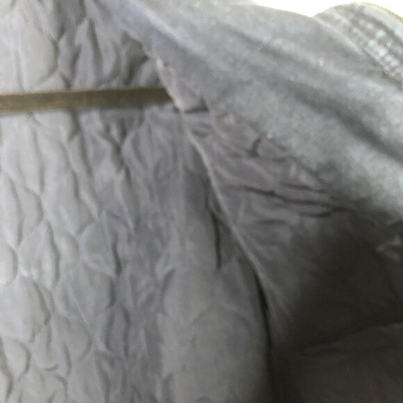 Levi's Jacket Mens Large Blue Denim Quilted Lined Zip Snap Front Stand Collar - Picture 14 of 16